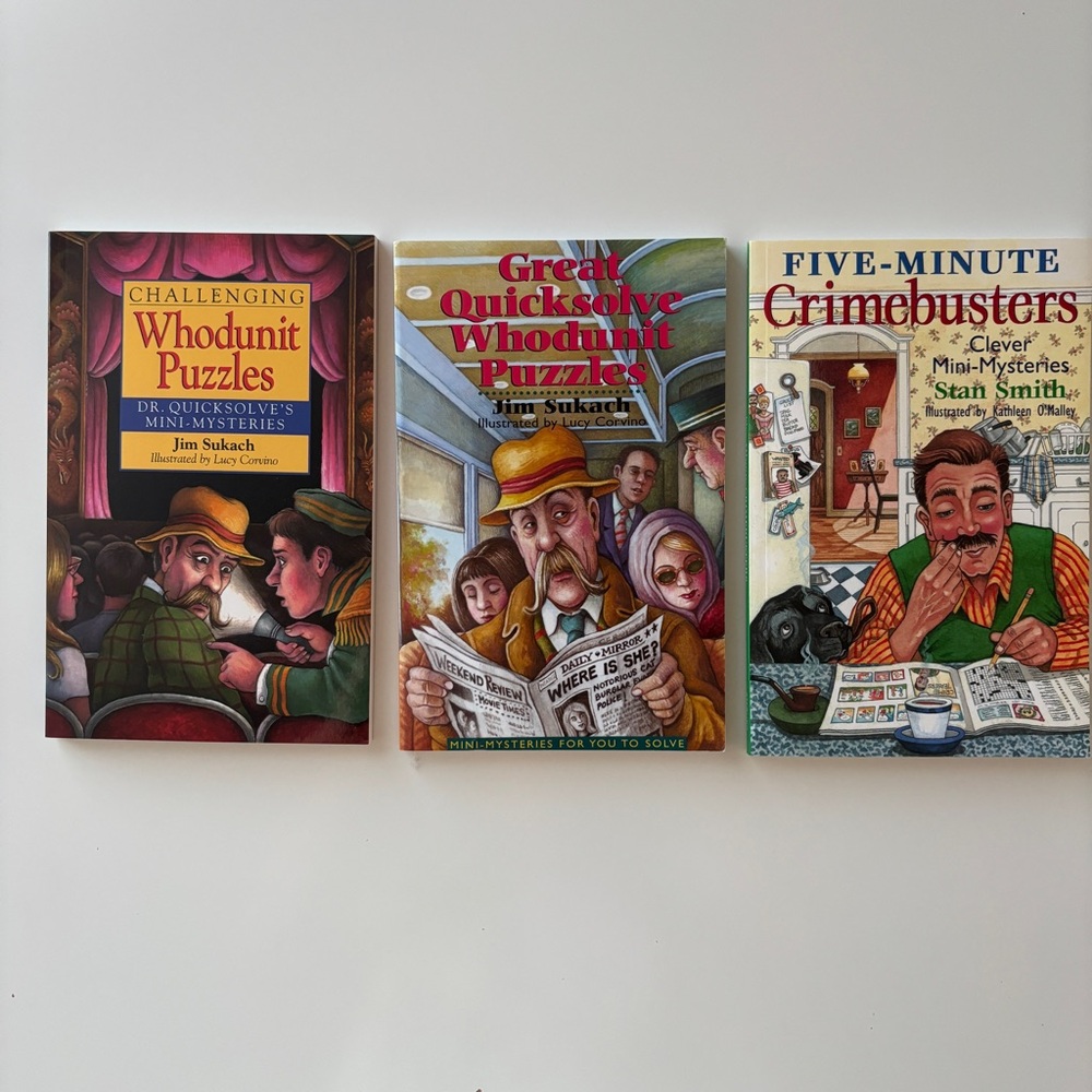 Whodunit Puzzle Book Set, Jim Sukach